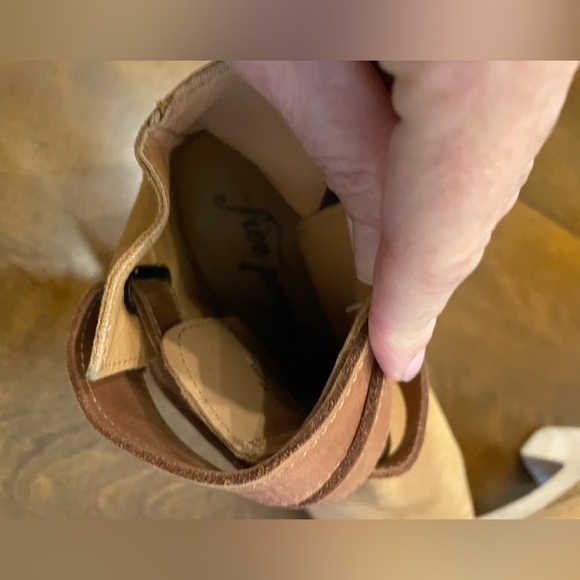 Free People Bungalow Clog Tan Leather Ankle Boots 9 - Picture 6 of 13